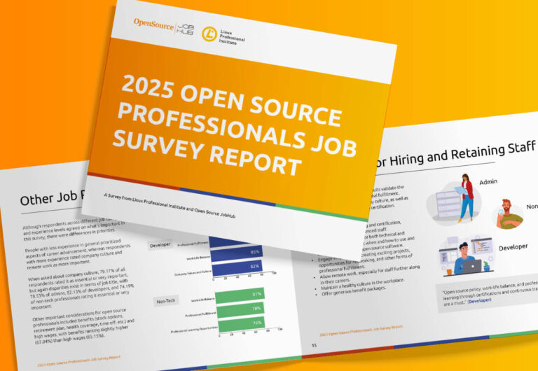 2025 Open Source Professionals Job Survey Report Available Now
